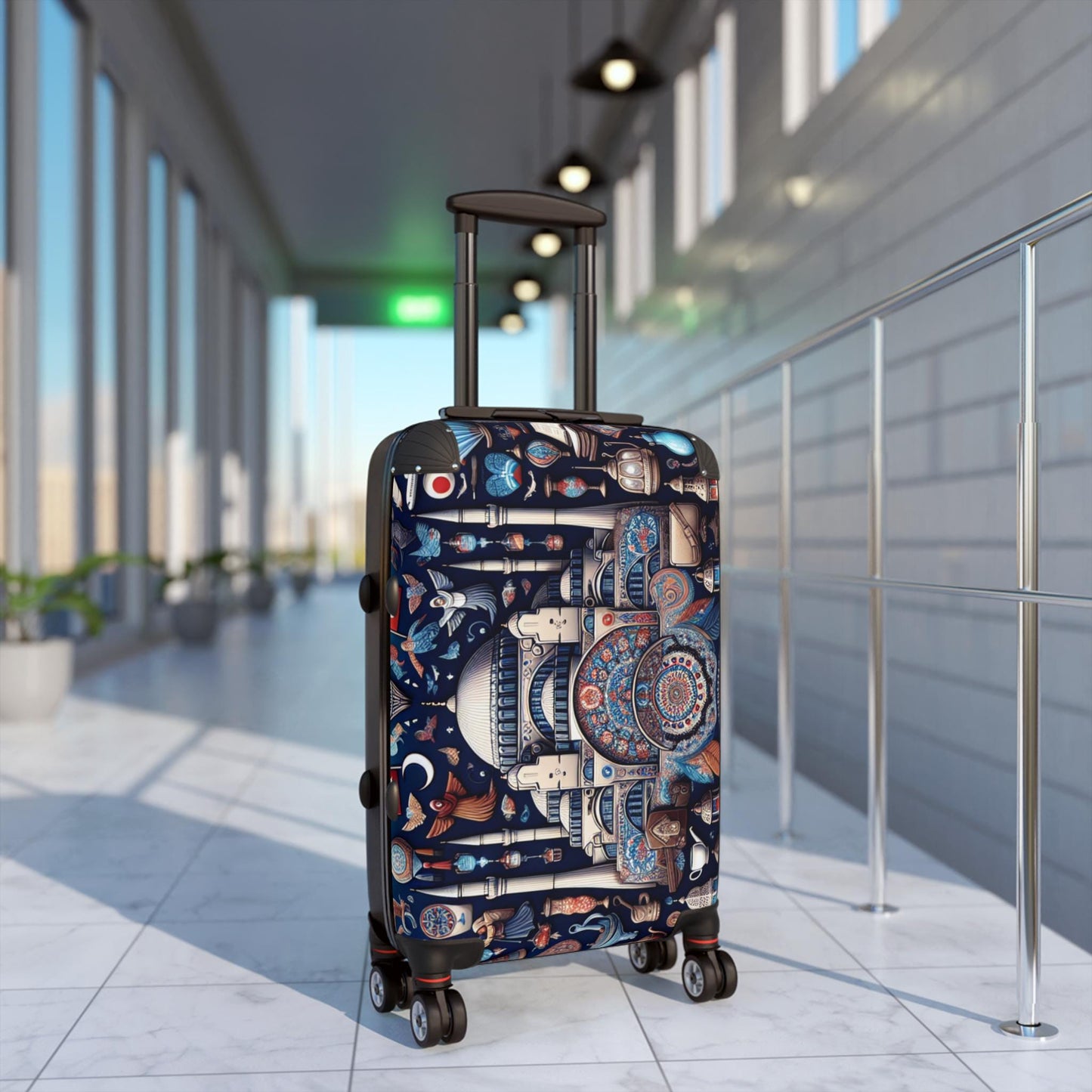 Artistic Polycarbonate Luggage Case: Durable Carry-on Suitcase