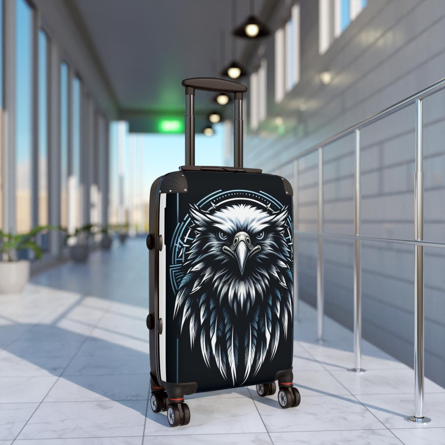Eagle Design Carry-on Suitcase: Trendy Travel Luggage