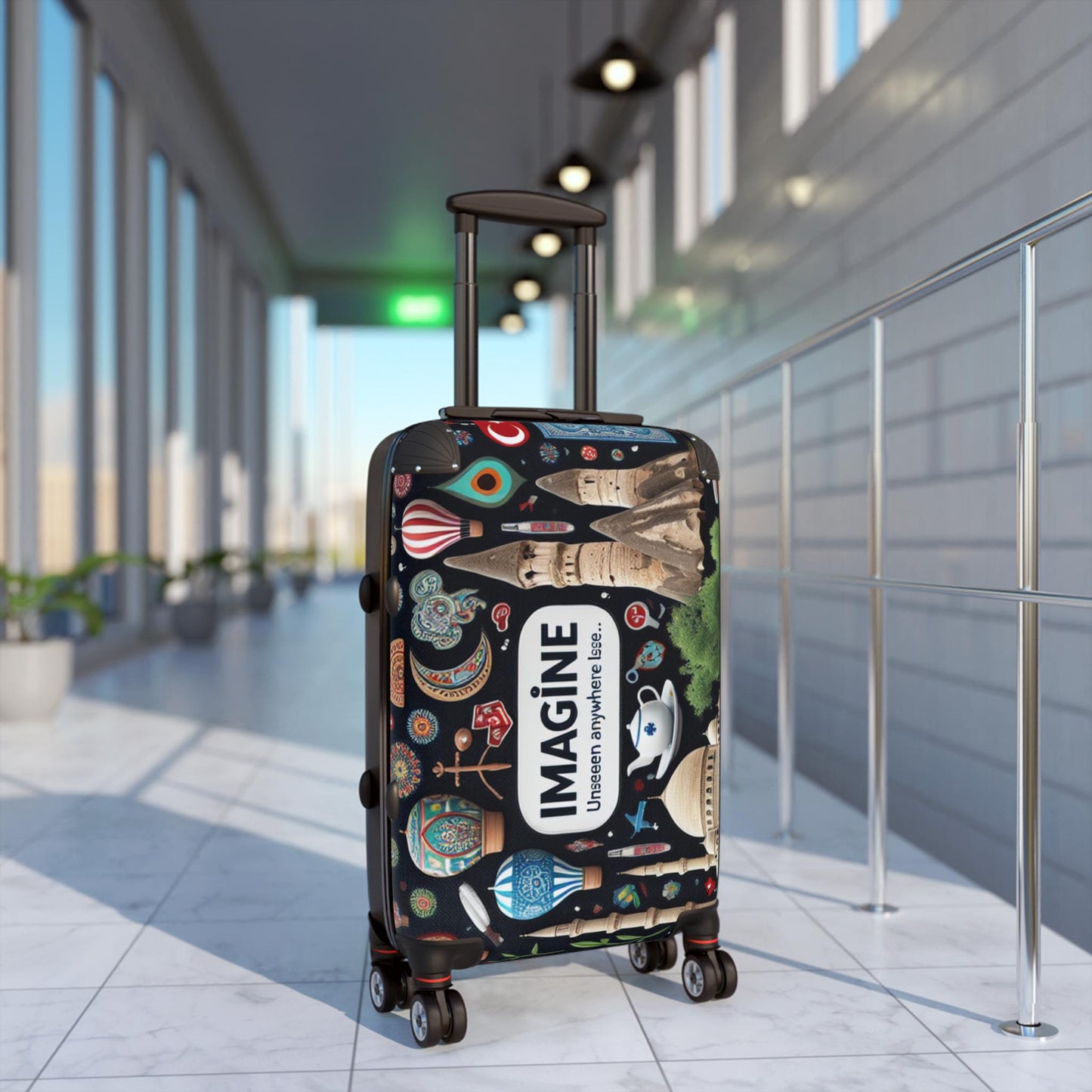 Inspirational Travel Suitcase: Rolling Carry-on Luggage For Adventurers