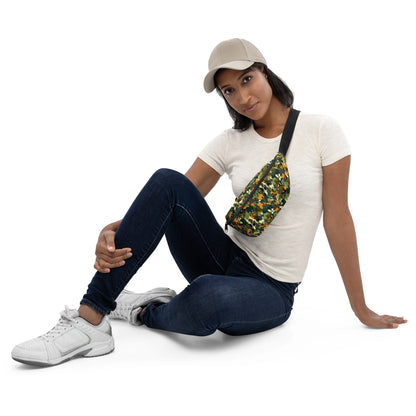 Floral Green Camouflage Pattern Fanny Pack