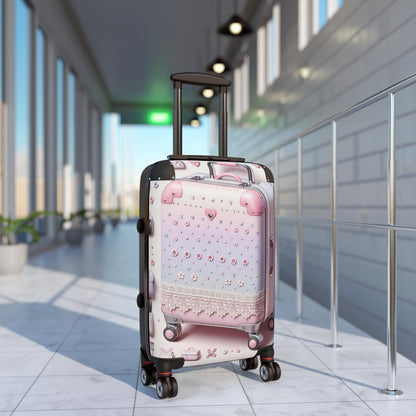 Cute Decorated Suitcase For Travel, Stylish Luggage For Women, Personalized Carry-on, Perfect Gift For Travelers, Baby Shower Decor