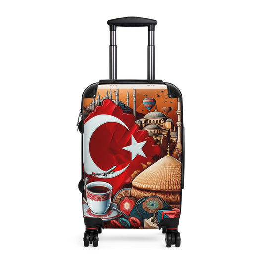 Stylish Travel Suitcase For Adventurers - Turkish Design, Travel Luggage, Carry-on Bag, Vacation Essentials