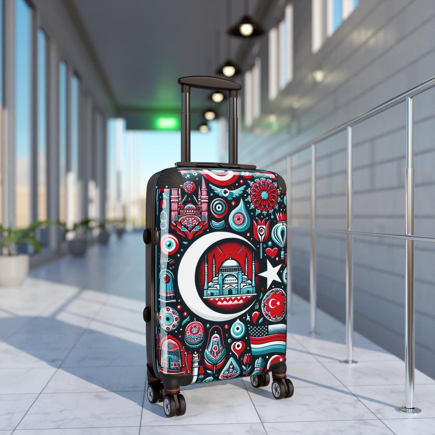 Colorful Travel Suitcase: Durable Polycarbonate Abs Luggage