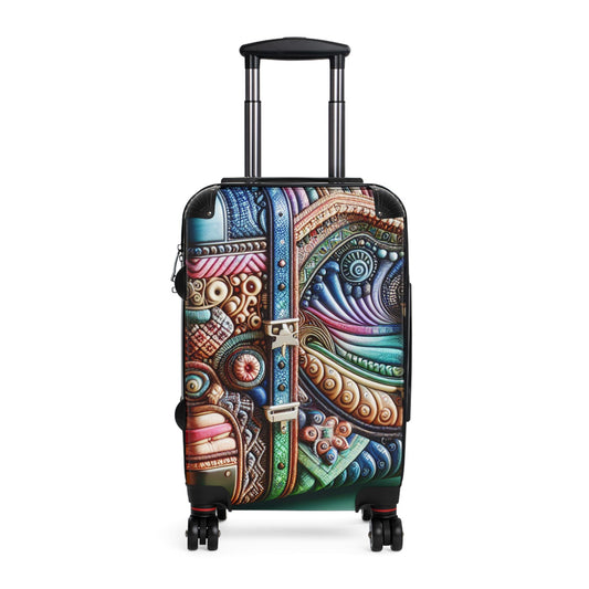 Colorful Travel Suitcase: Unique Design, Durable Abs, Built-in Lock