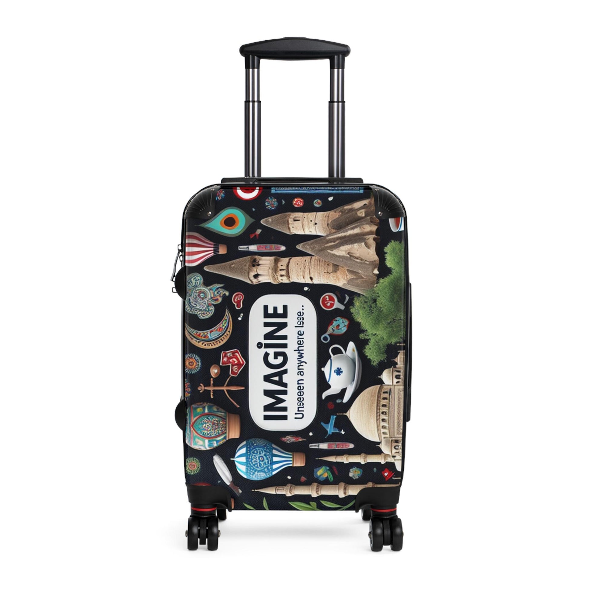 Inspirational Travel Suitcase: Rolling Carry-on Luggage For Adventurers