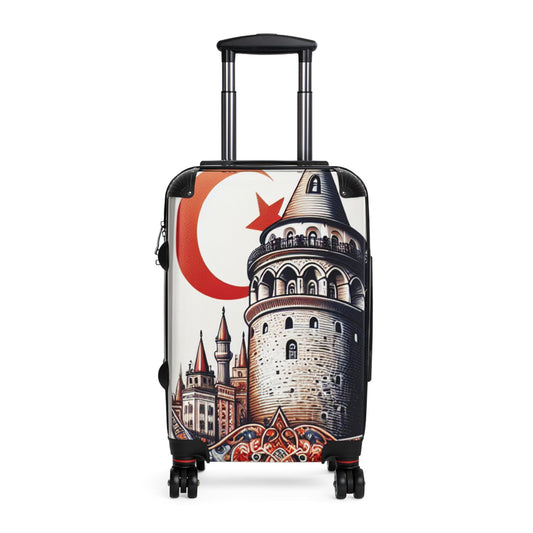 Turkish Castle Travel Suitcase: Customizable Polycarbonate Luggage