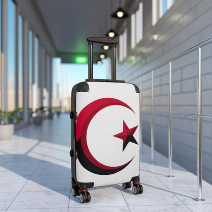 Star And Crescent Travel Suitcase: Lightweight Carry-on Luggage