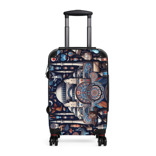 Artistic Polycarbonate Luggage Case: Durable Carry-on Suitcase