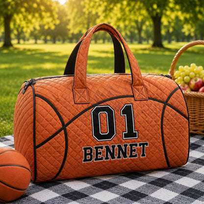 Personalized Soccer Weekend Bag, Quilted Travel Duffel, Custom Player Name Number, Sports Team Gift, Gift 2026