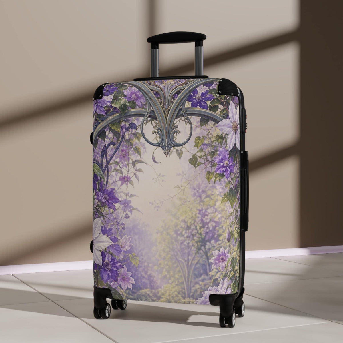 Clematis Arbor Suitcase | Personalized Hard Shell Luggage