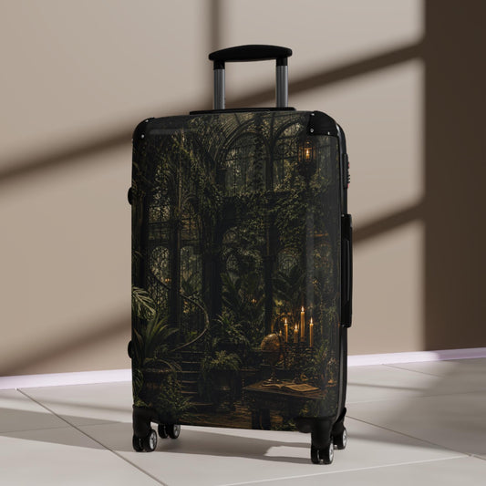 Gothic Greenhouse Ferns Suitcase | Personalized Hard Shell Luggage