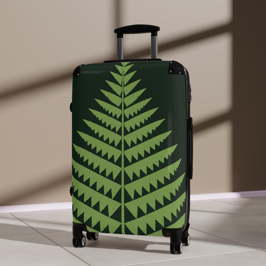 Geometric Fern Suitcase | Personalized Hard Shell Luggage