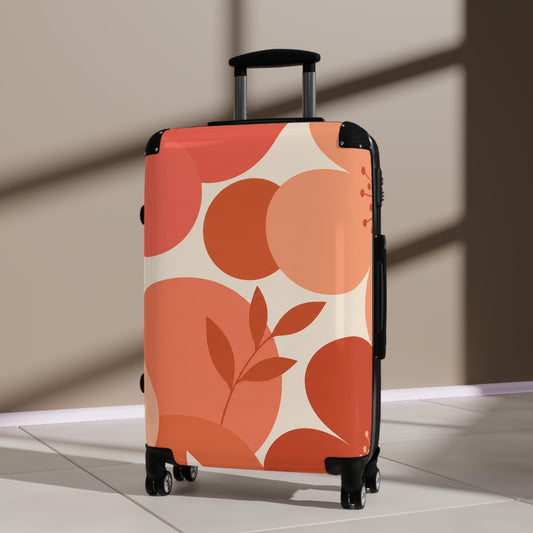 Abstract Blooms Suitcase | Personalized Hard Shell Luggage