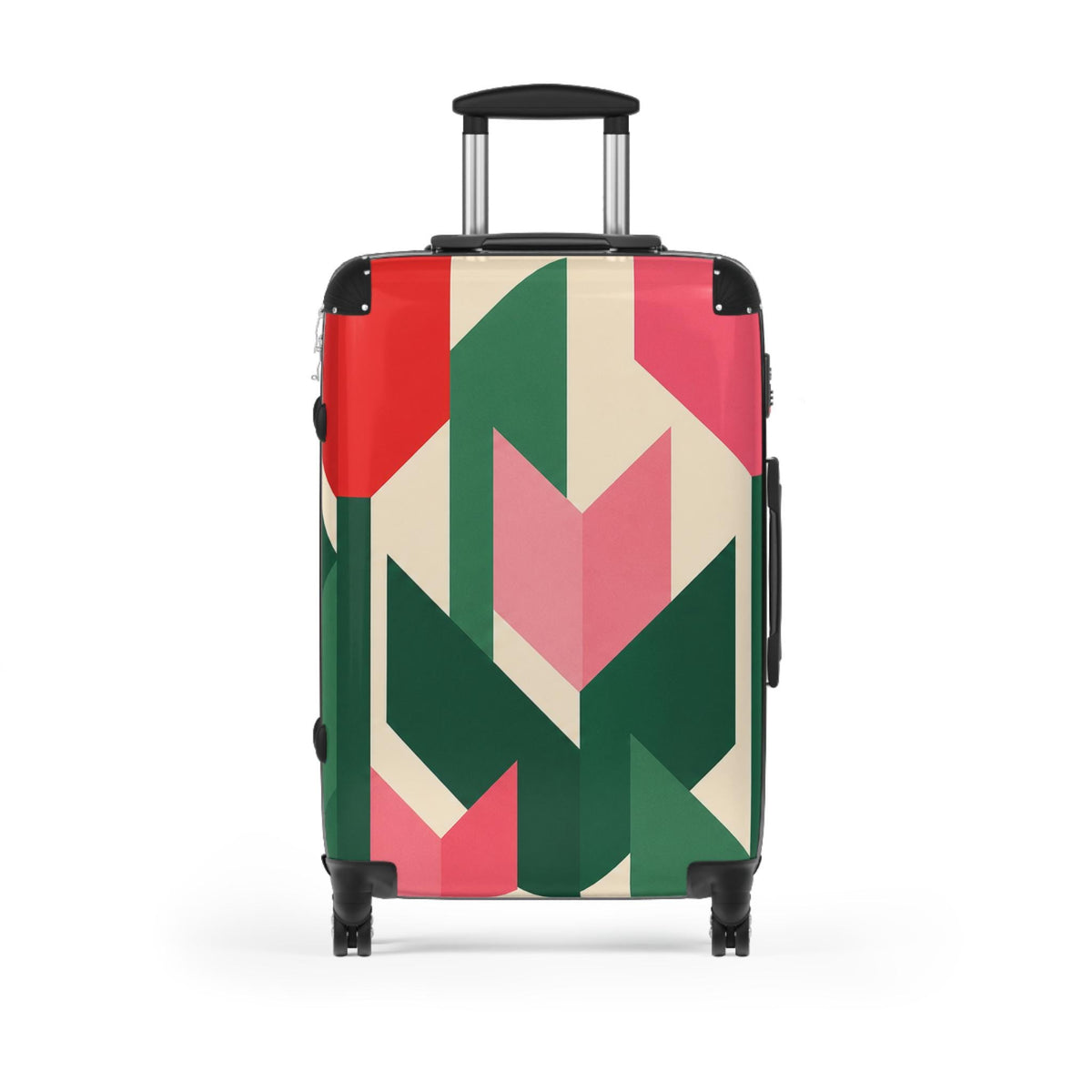 Geometric Tulip Suitcase | Personalized Hard Shell Luggage