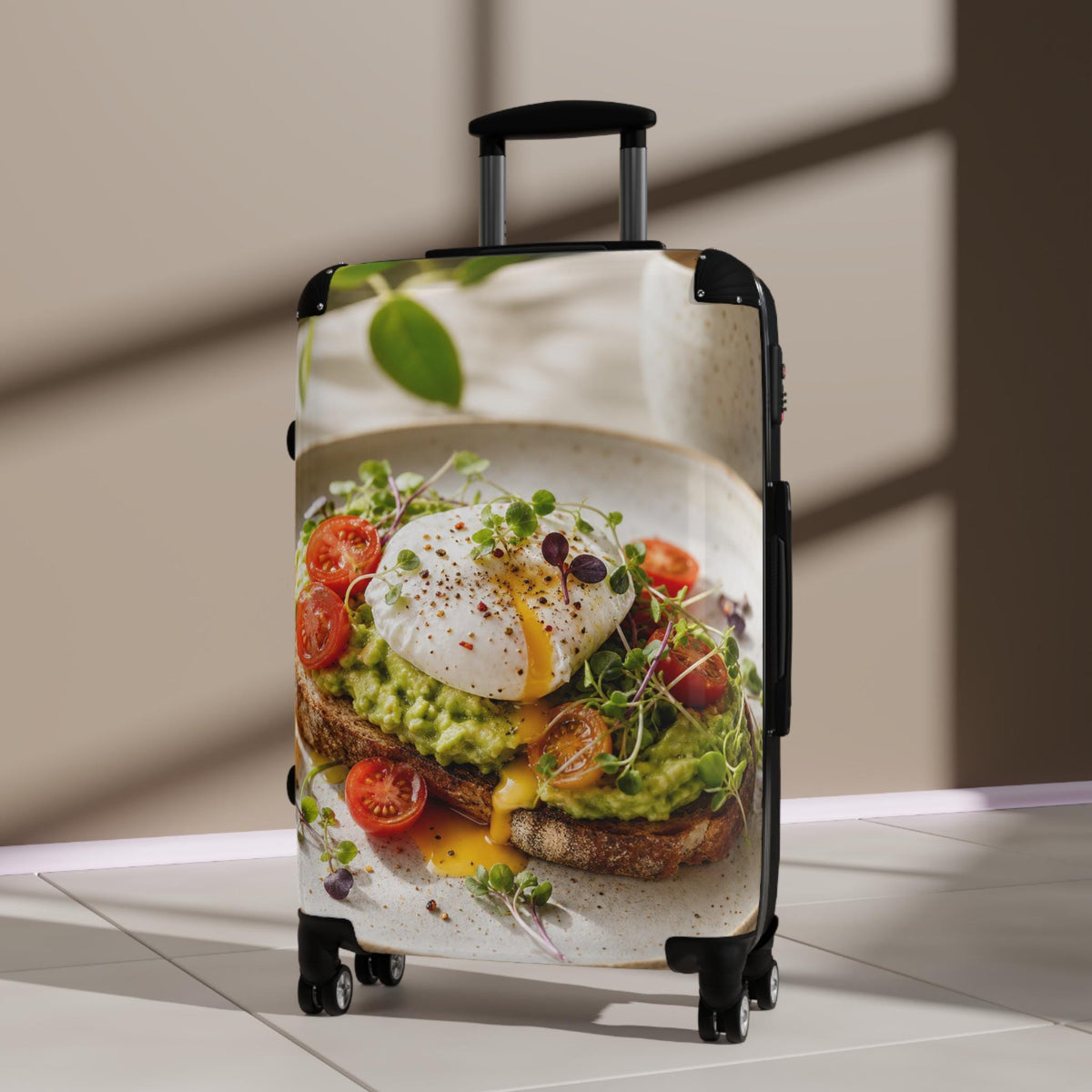Avocado Toast Brunch Suitcase | Personalized Hard Shell Luggage