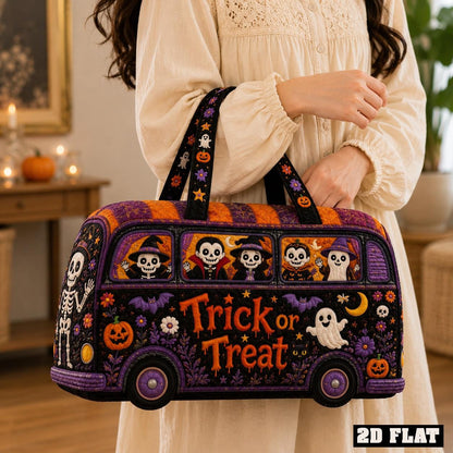 Personalized Halloween Weekender Bag, Spooky Holiday Carryall, Skeleton Pumpkin Bag, Kids Costume Tote, Gift 2026, Fall Party Gift