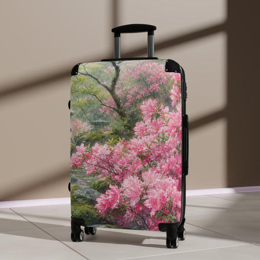 Azalea Zen Garden Suitcase | Personalized Hard Shell Luggage