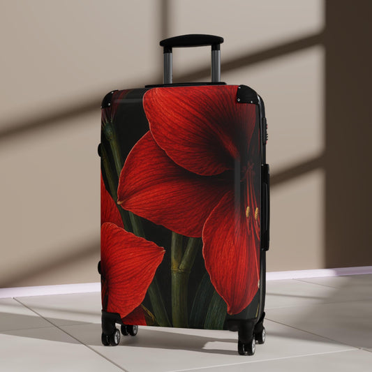 Amaryllis Bold Suitcase | Personalized Hard Shell Luggage