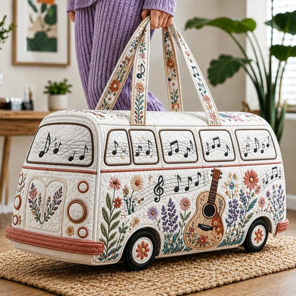 Quilted Music Tote Bag, Inspirational Teacher Gift, It’s Okay To Have Bad Days Bag, Musical Gift For Her, Gift 2026, Personalized Tote Bag