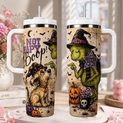 Personalized Halloween Tumbler 40oz, Funny Boop Halloween Cup, Spooky Witch Gift, Halloween Gift For Her