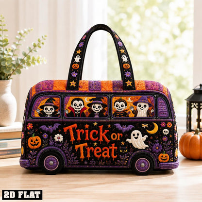 Personalized Halloween Weekender Bag, Spooky Holiday Carryall, Skeleton Pumpkin Bag, Kids Costume Tote, Gift 2026, Fall Party Gift